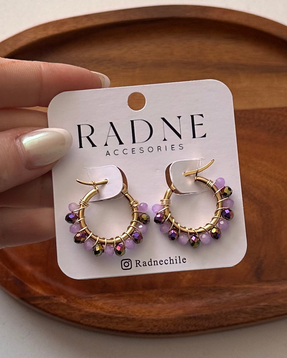 Aros Rapunzel doradas