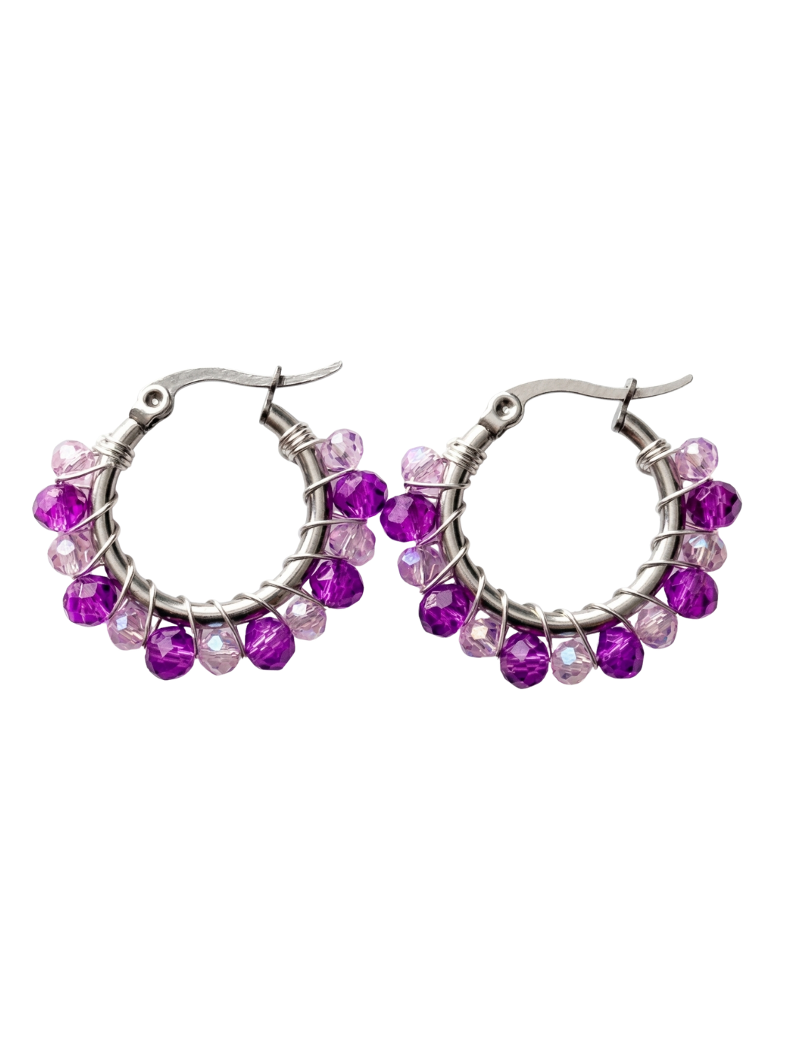 Aros Aurora Plateados