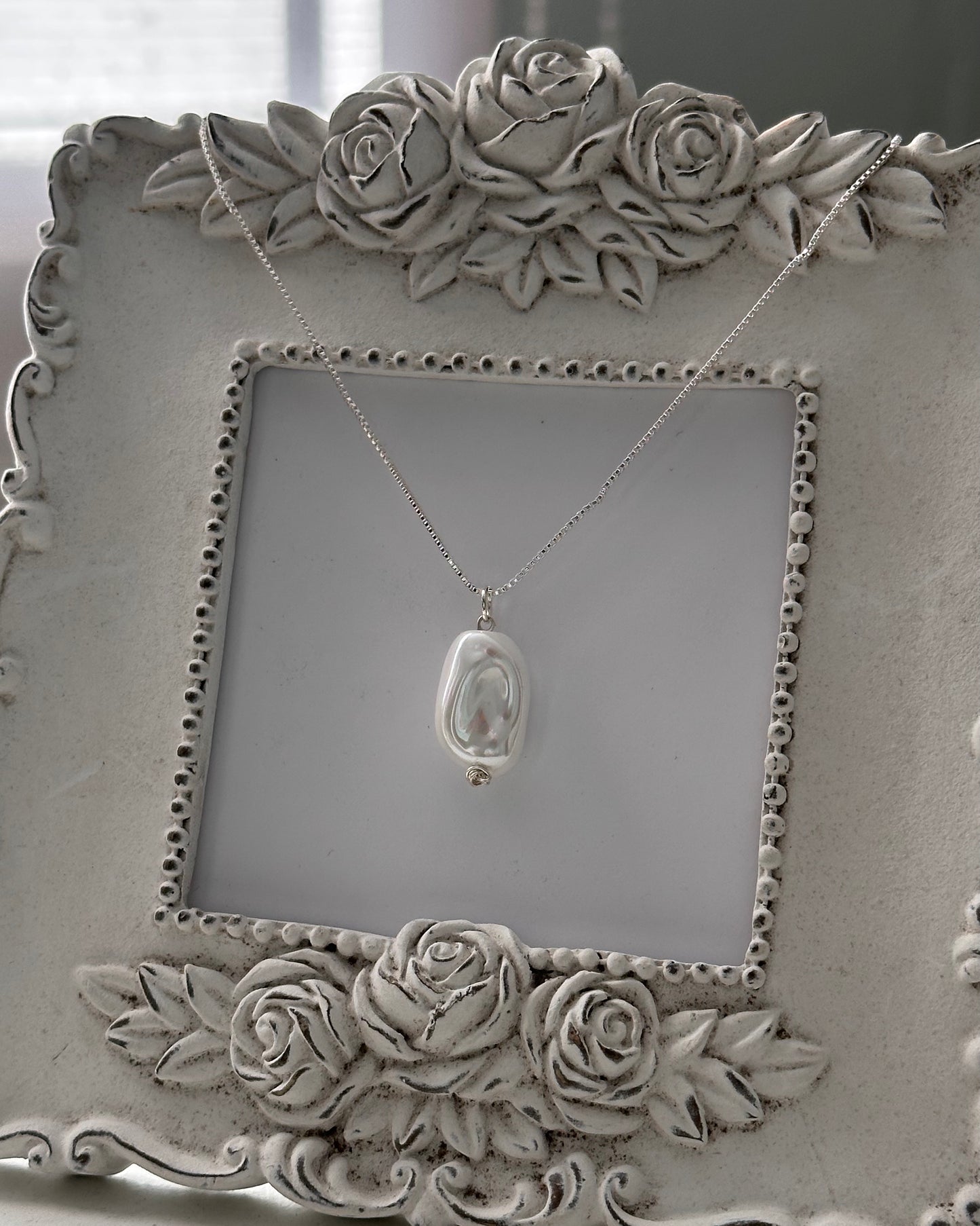 Collar Leonor plateado