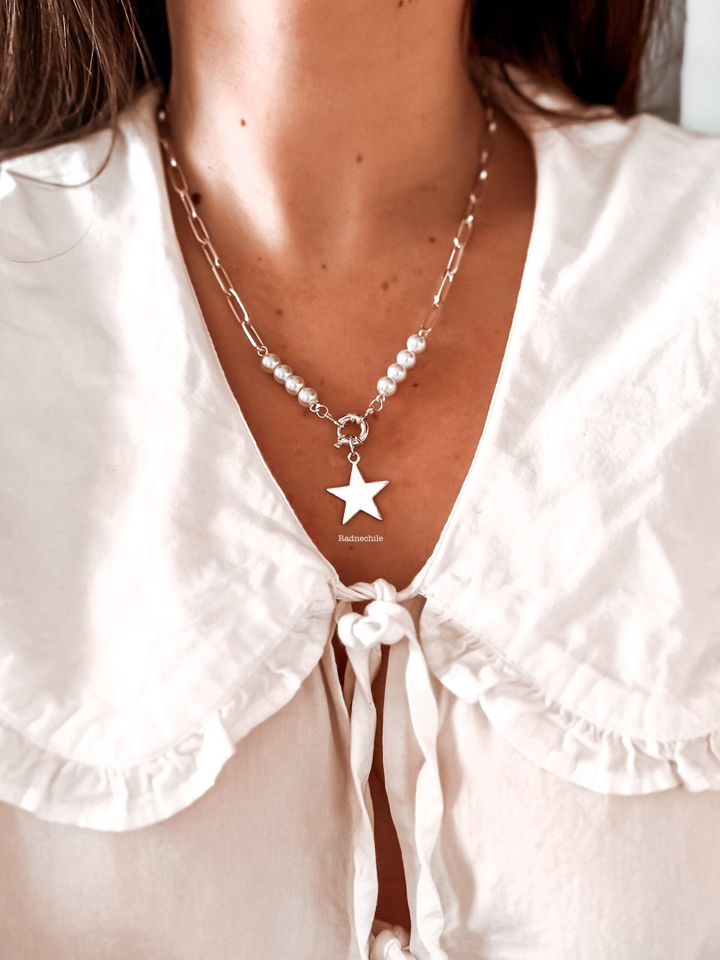 Collar perlas Estrella
