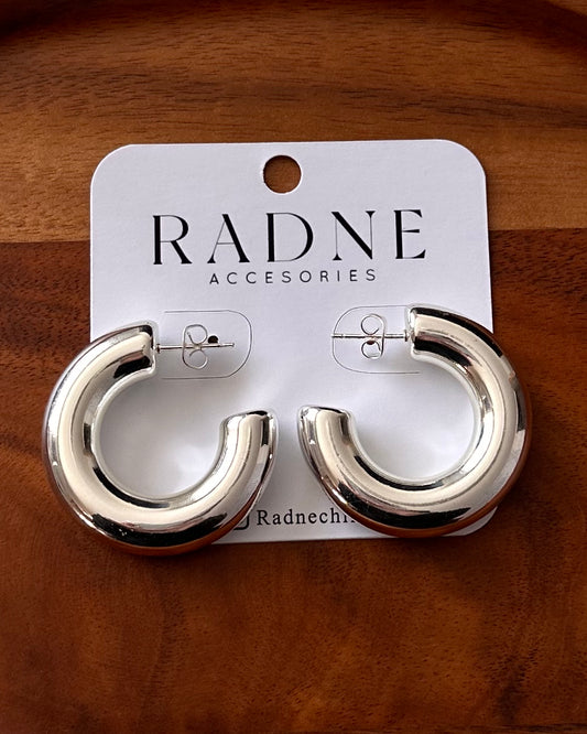 Argollas grosor plata