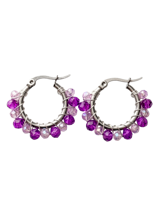 Aros Aurora Plateados