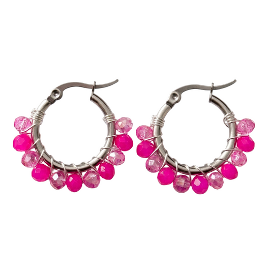 Aros Barbie Plateados