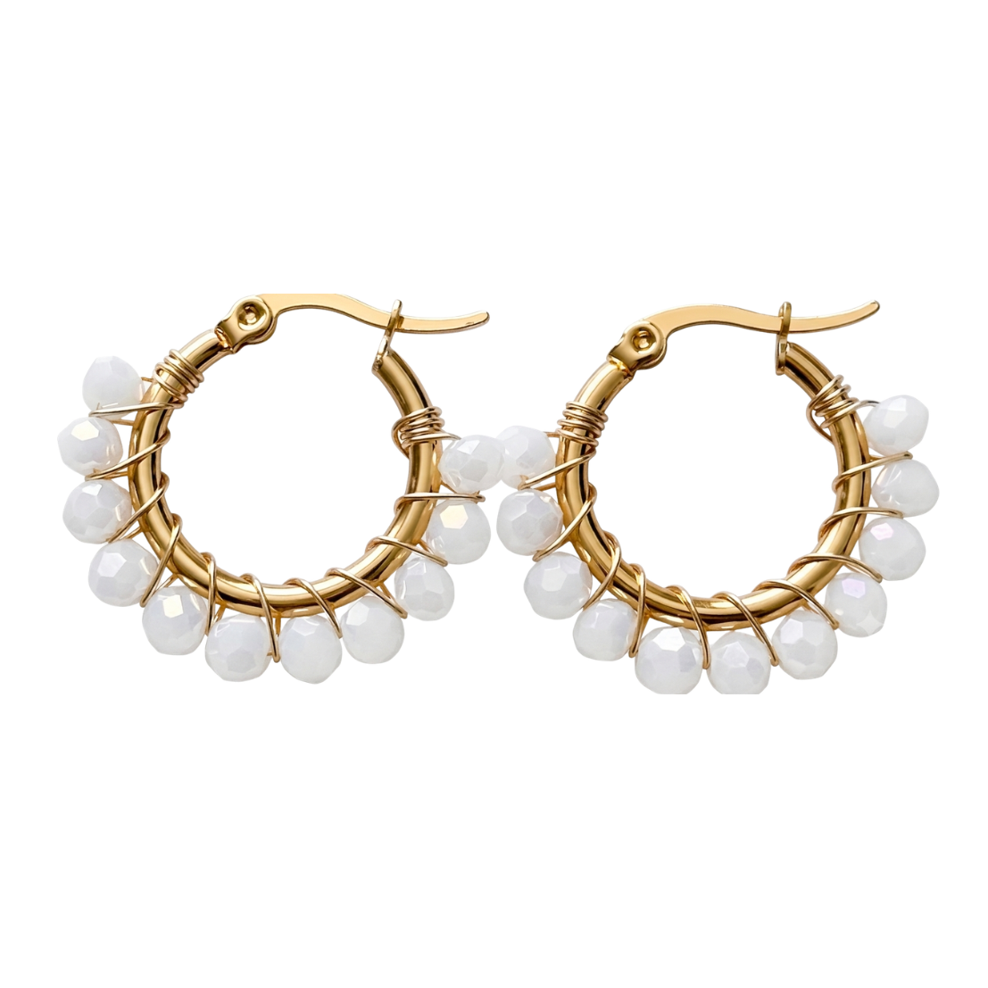 Aros Blanca Nieves Doradas