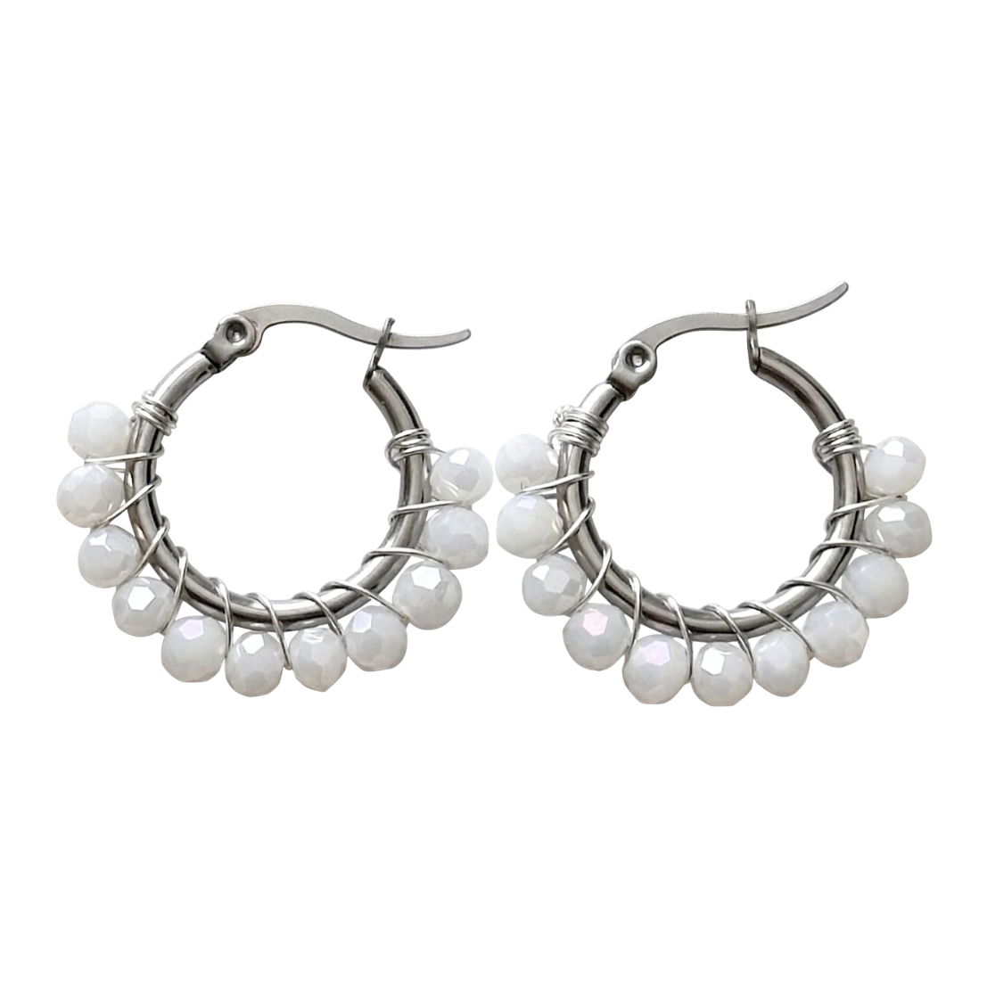 Aros Blanca Nieves plateadas