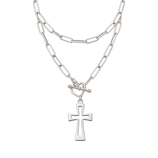 Collar cruz love 80 cm
