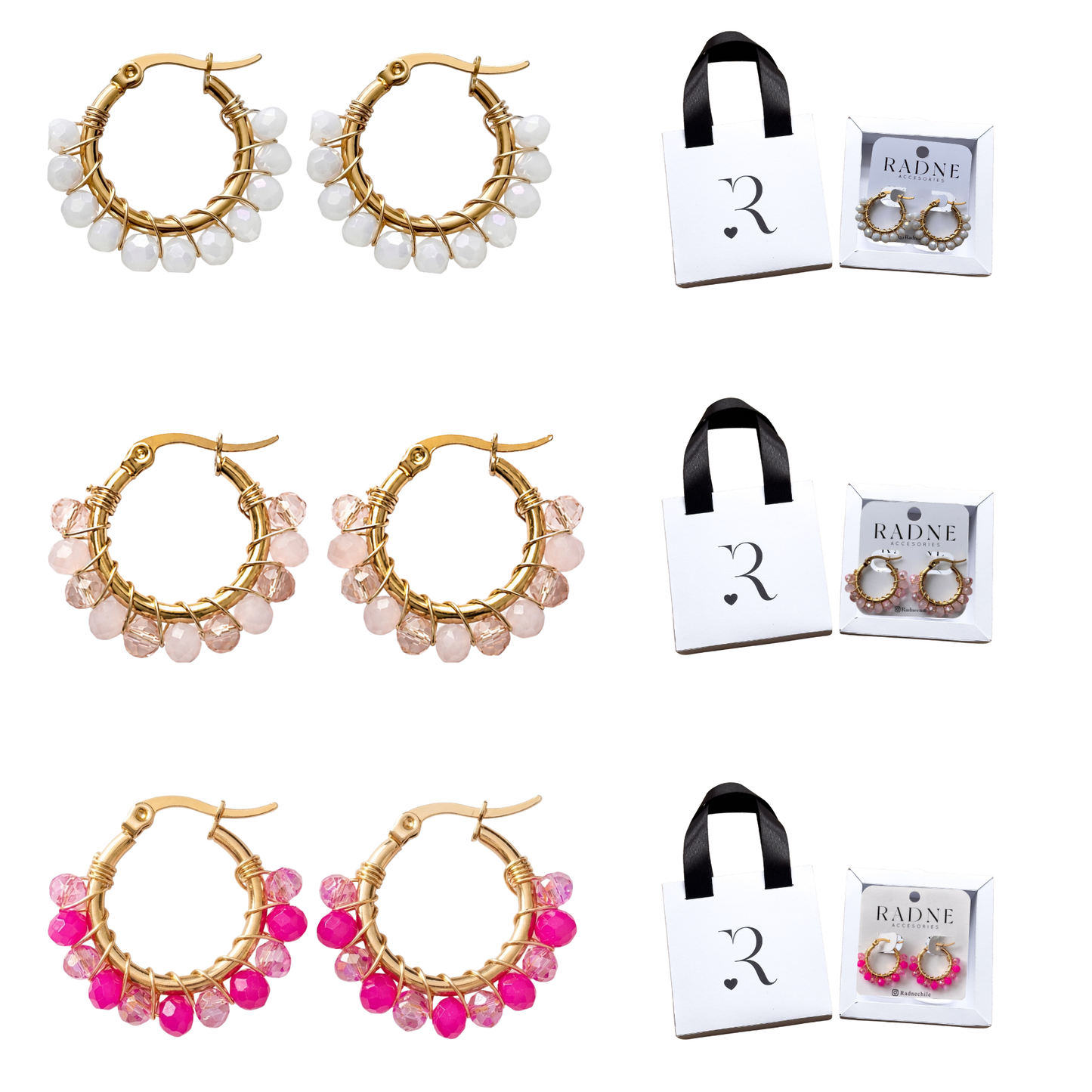 Pack 3 Aros Rosé