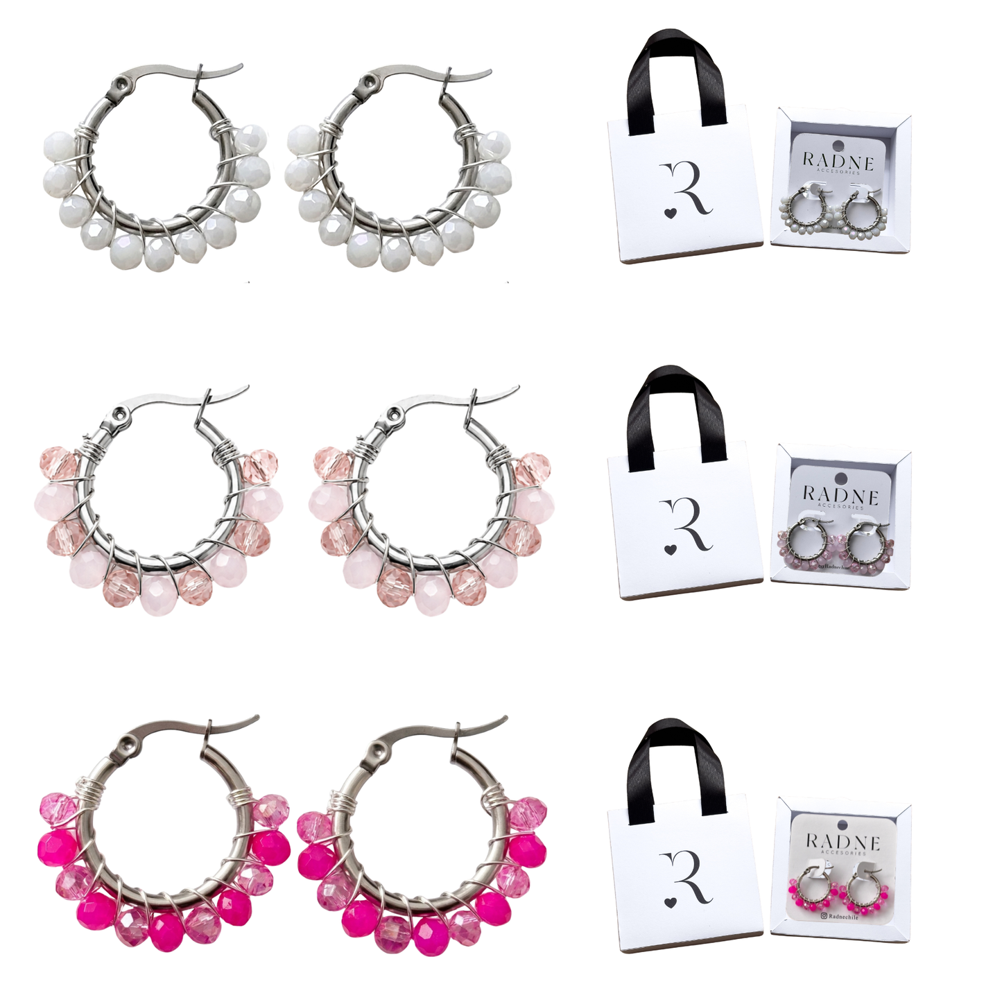 Pack 3 Aros Rosé