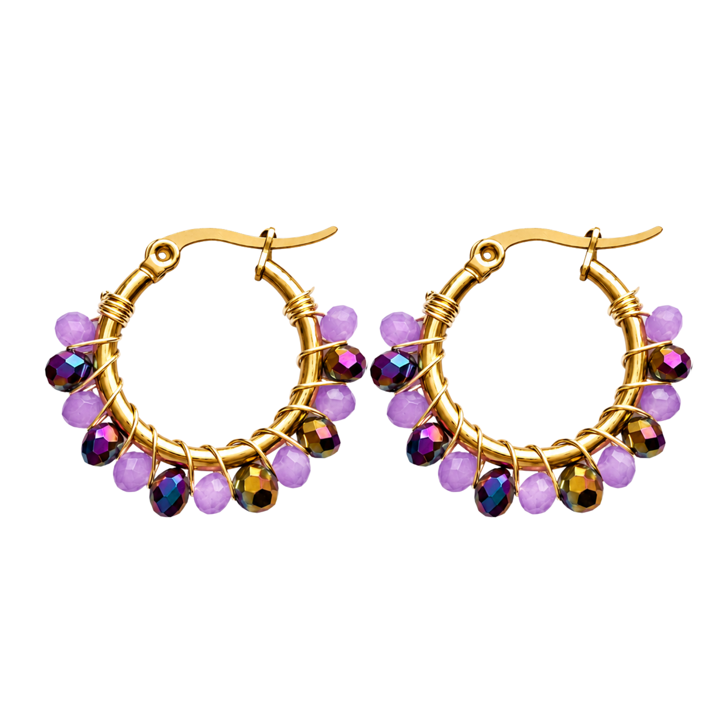 Aros Rapunzel Doradas