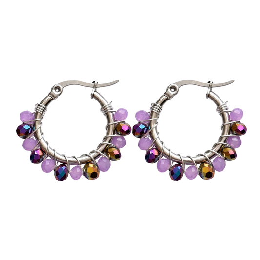 Aros Rapunzel Plateadas